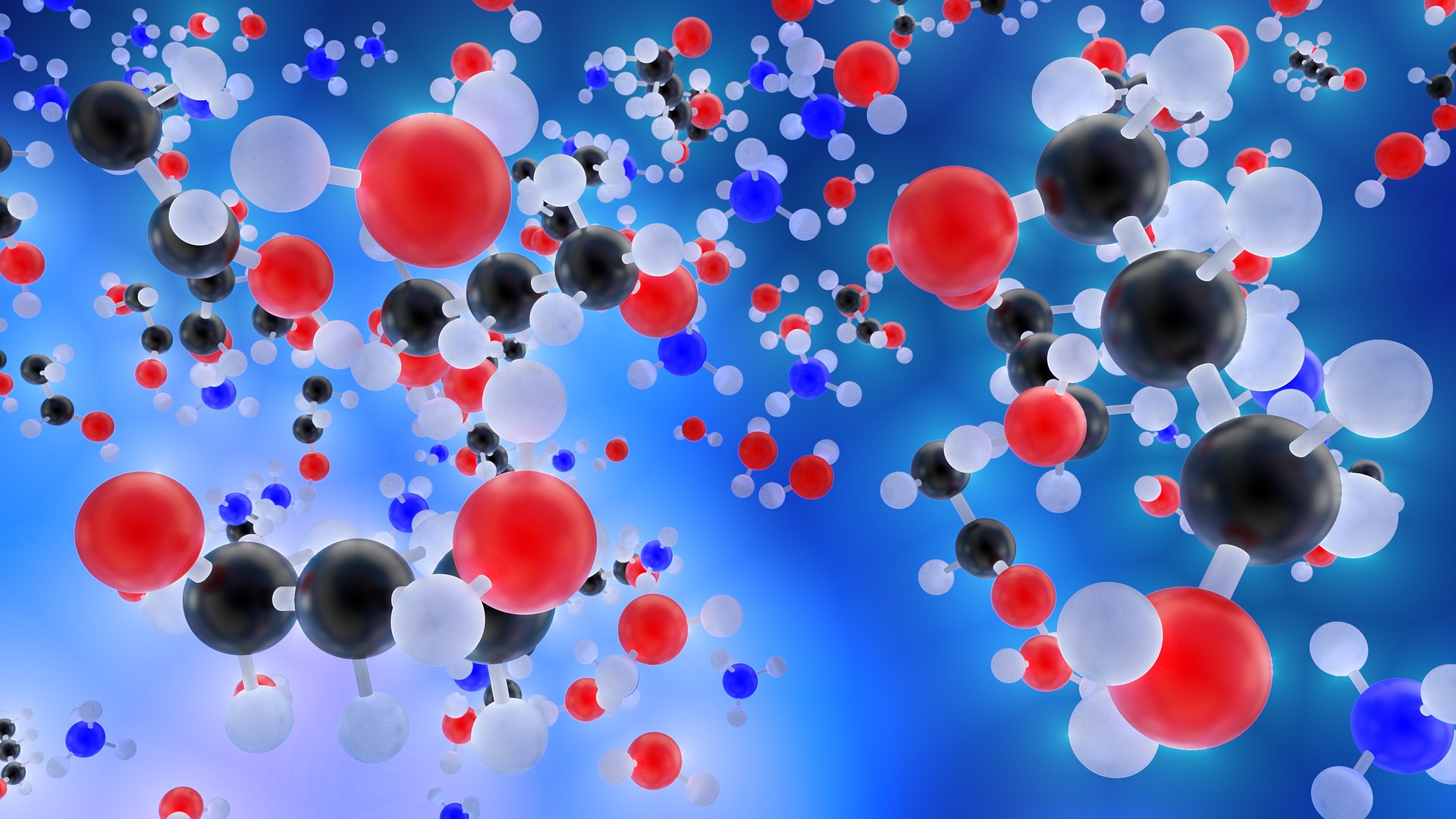 Digital image of a group of molecules