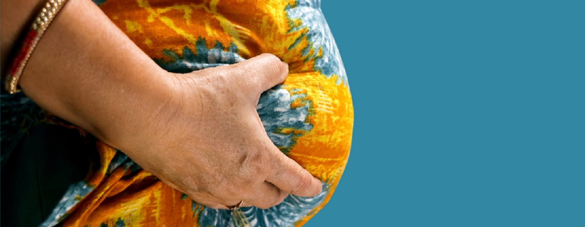 Woman holding stomach fat
