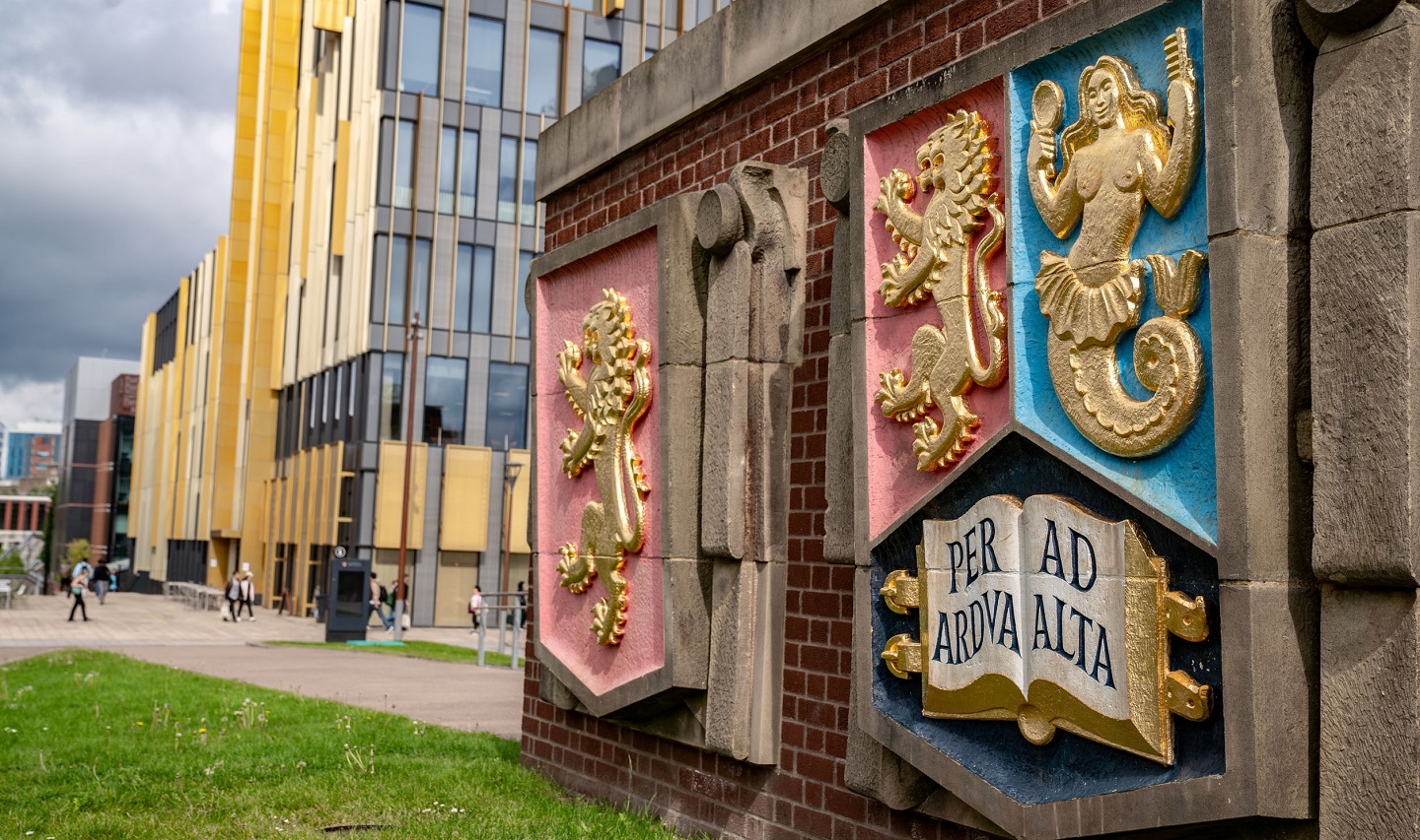 University of Birmingham's old library crests with new library in background