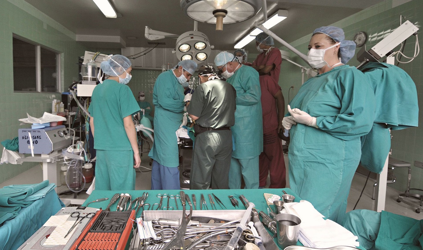 Medical staff in operating theatre