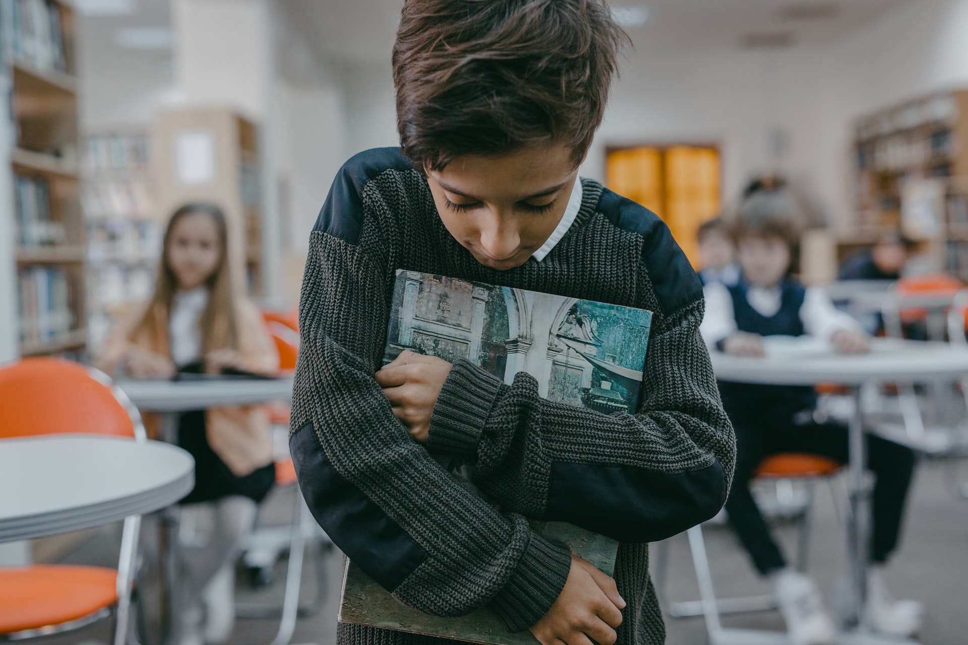 Boy being bullied at school