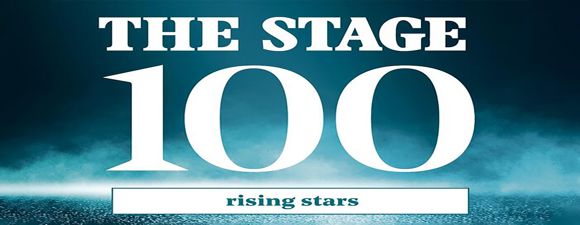 The words The Stage 100 rising stars