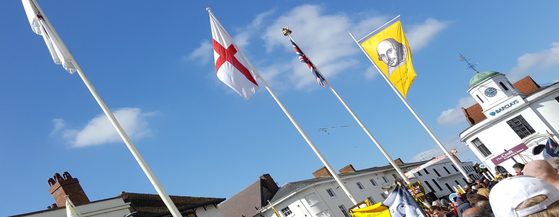 Shakespeare parade celebrations in Stratford.