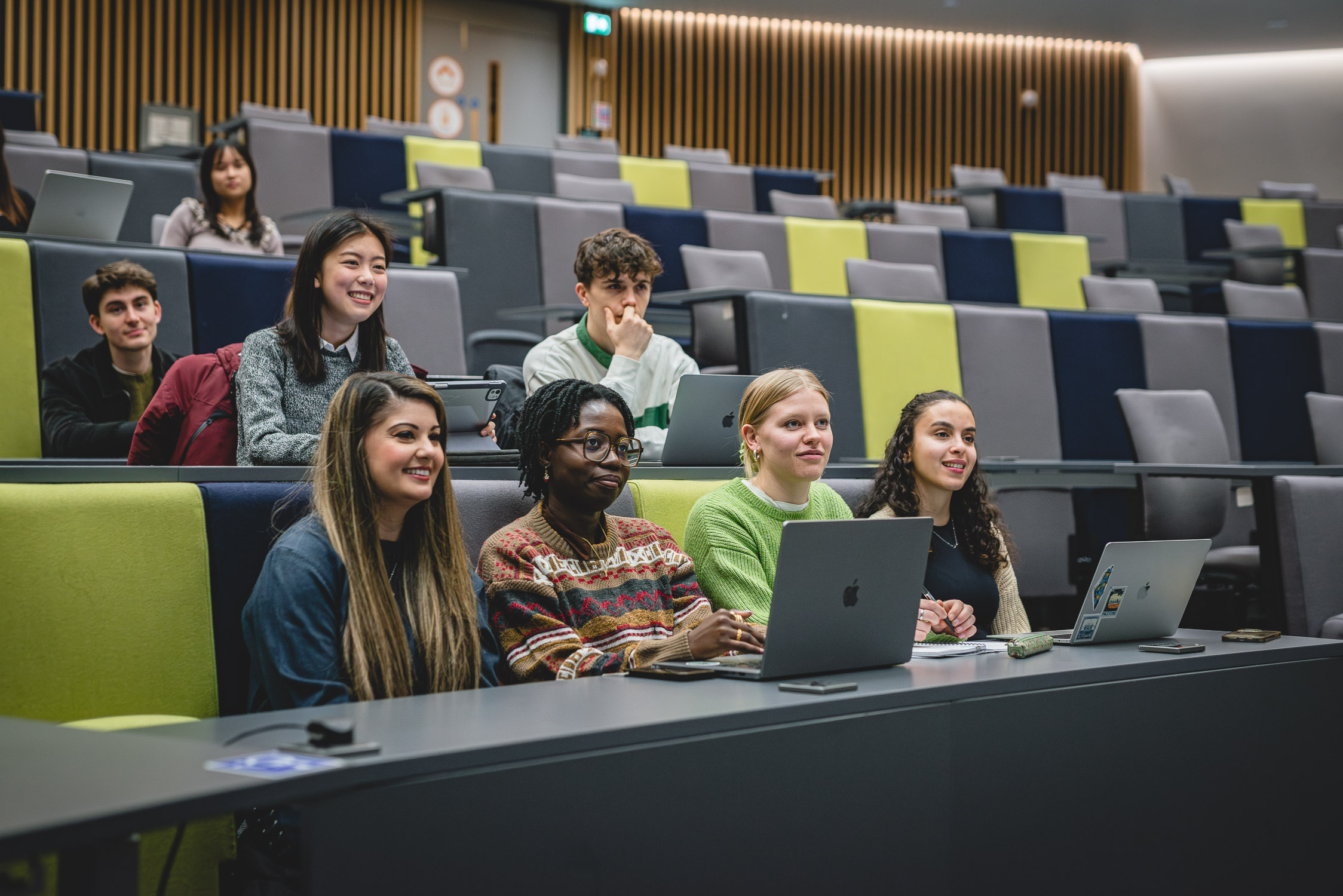 Students in a lecture theatre