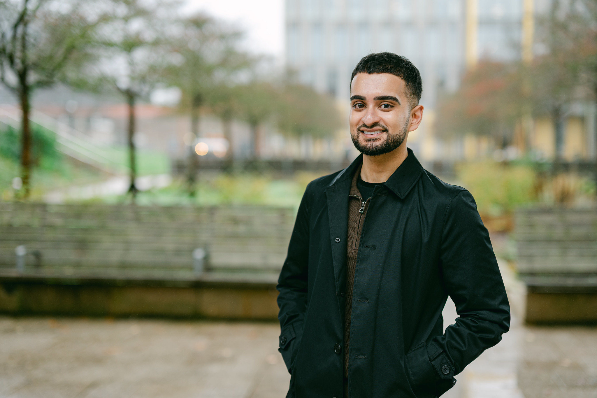 Yatin Arora on the Green Heart in the middle of the campus