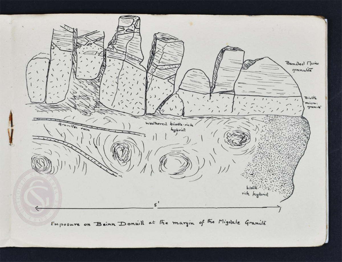 Janet’s field sketchbook, 1946.