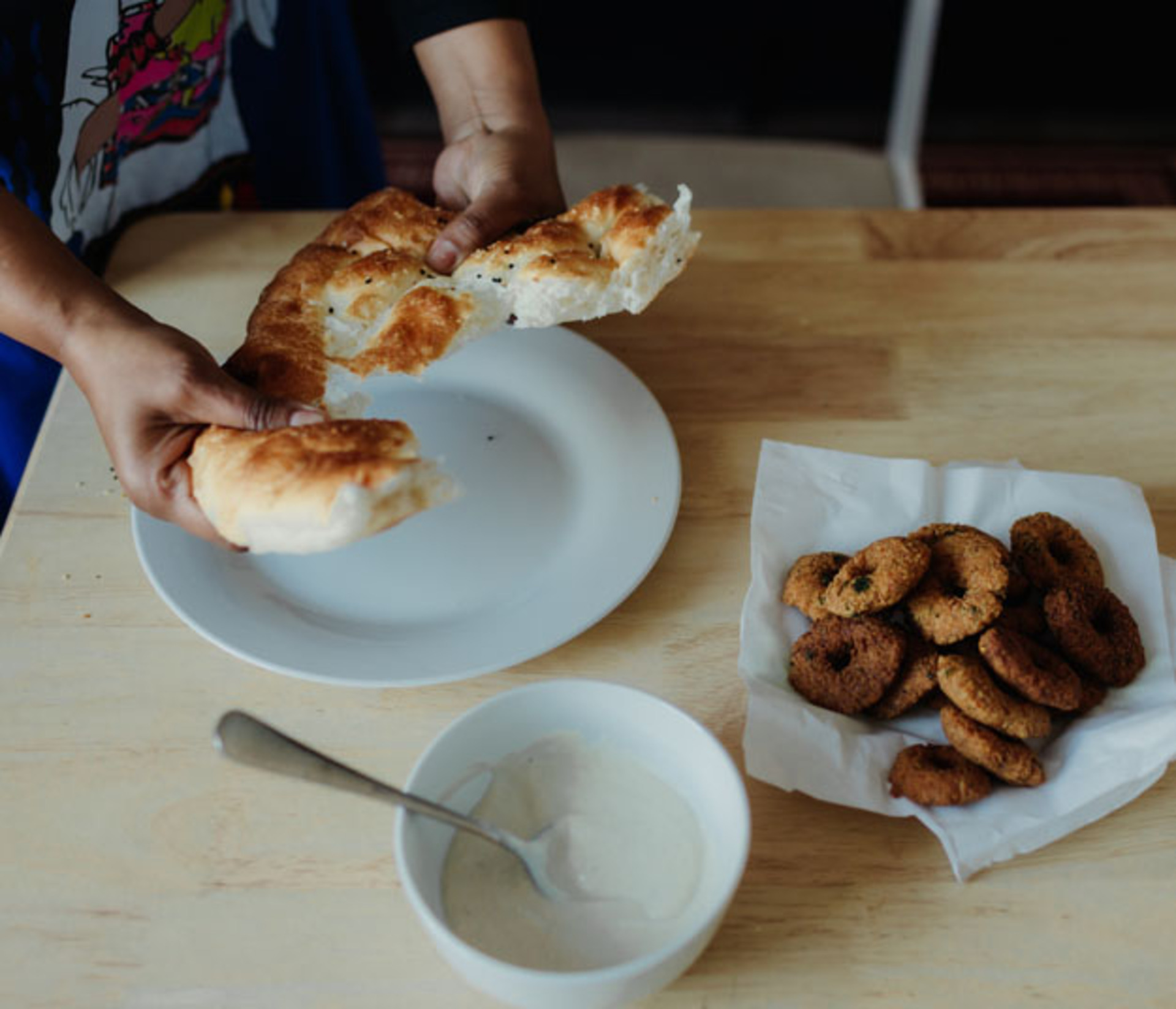 Bread and biscuits on a table