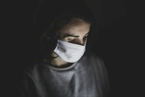 An image of a person wearing a face mask