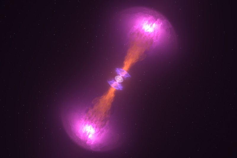 image of a neutron star merger