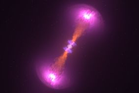image of a neutron star merger