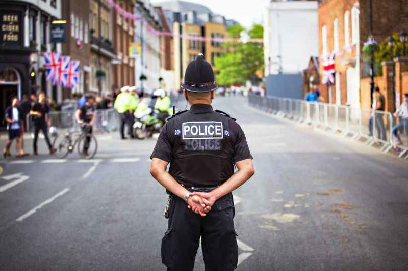 Policeman on street