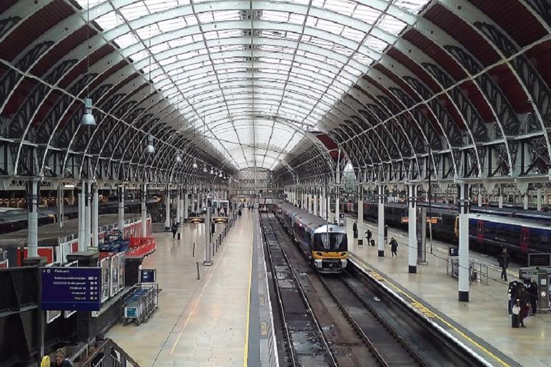 Paddington Station view of platforms