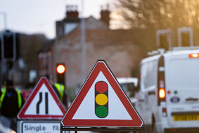 Congestion caused by roadworks