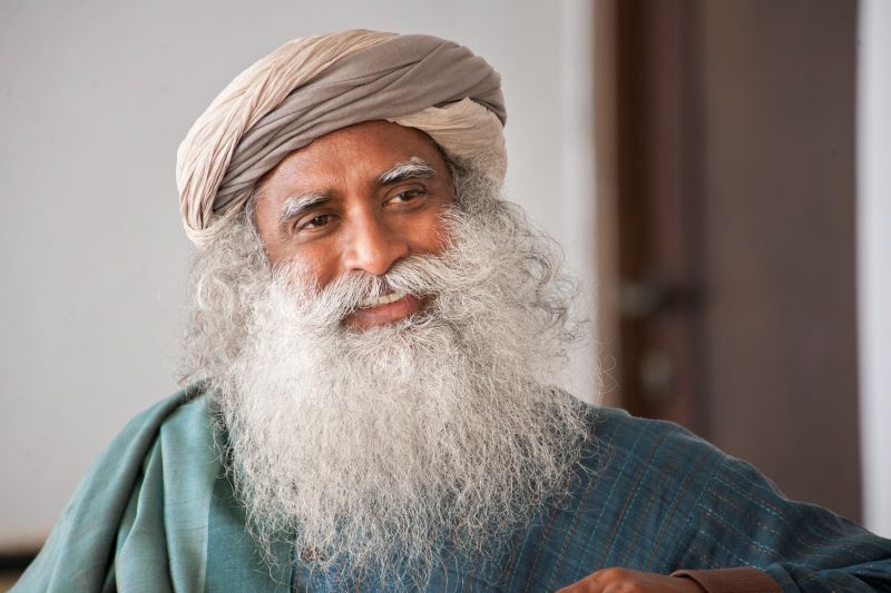 Indian visionary and climate change campaigner Sadhguru