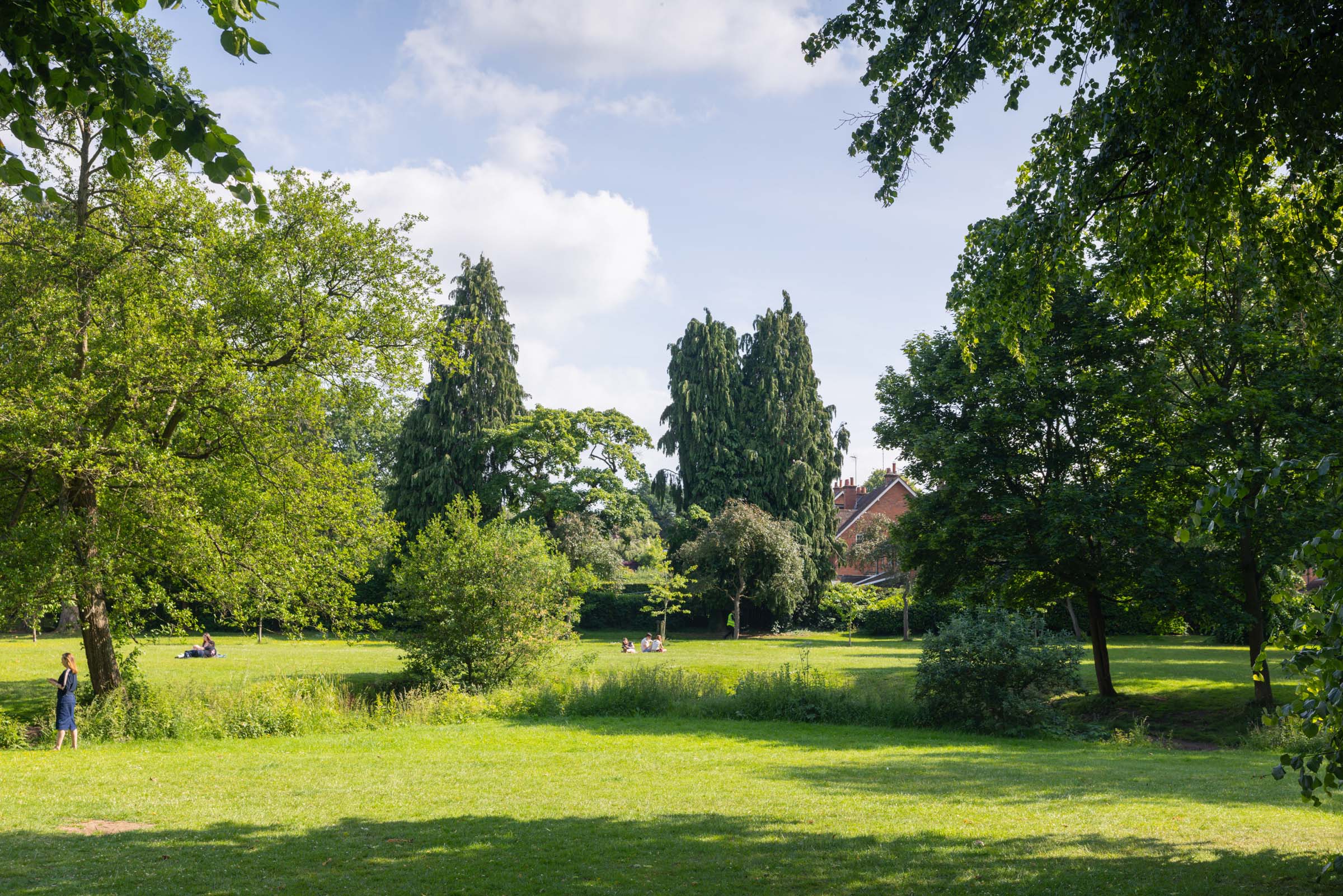 Grassy green Bournville Park