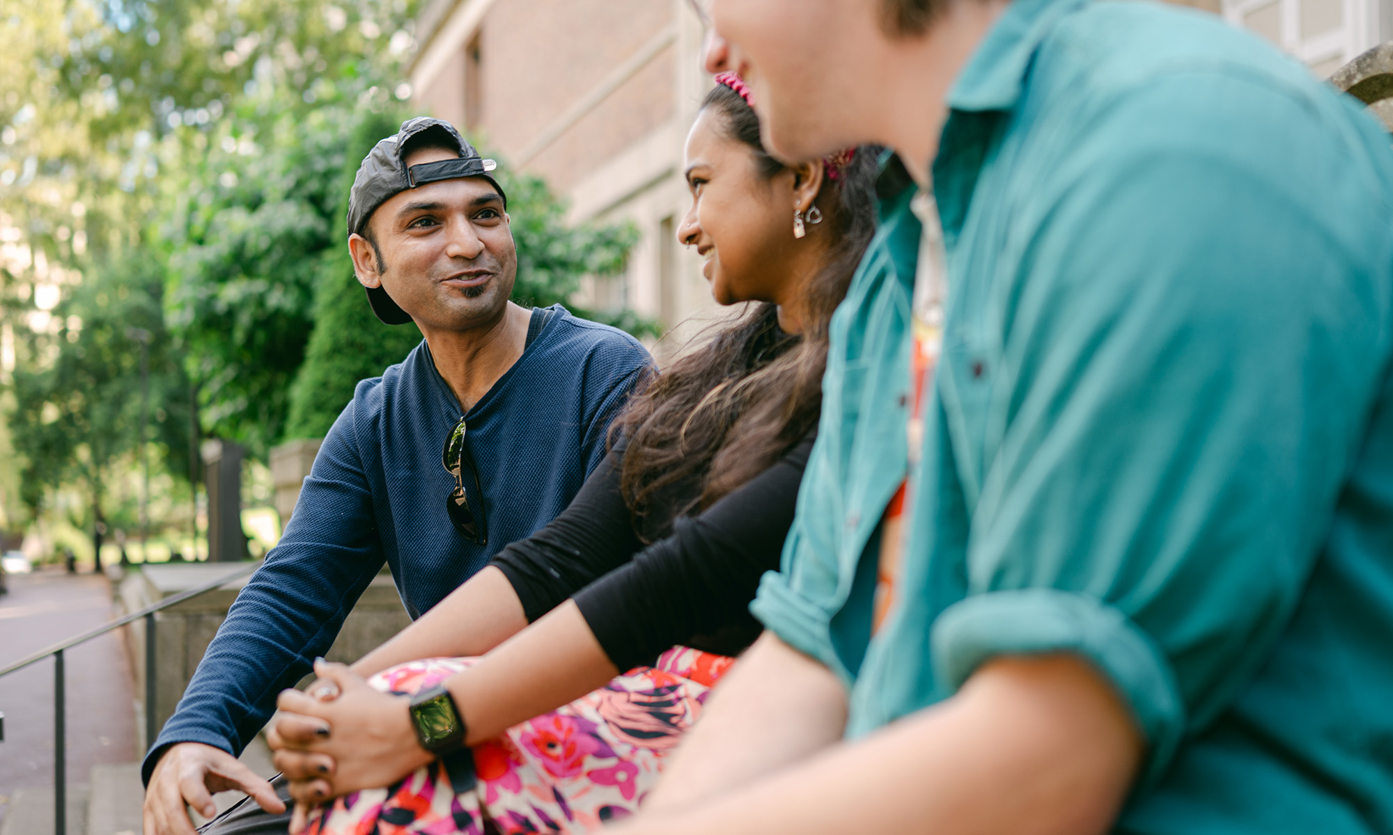 students on the University of Birmingham campus