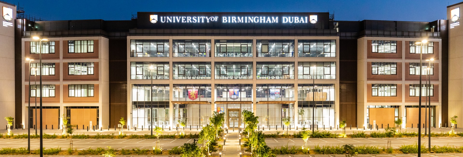 The outside of Dubai campus building