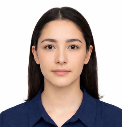 An AI-generated photo showing an exemplar visa photo.