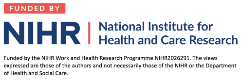 NIHR Funder logo and funder statement